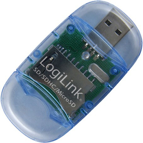 LogiLink CR0015 USB 2.0 Blue card reader