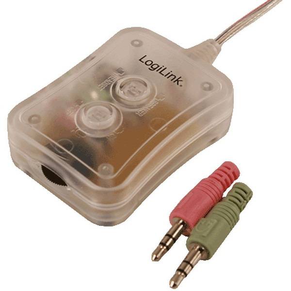 LogiLink Audio Switch 2-Port Desktop Mini 3.5 mm 3.5 mm Multicolour cable interface/gender adapter