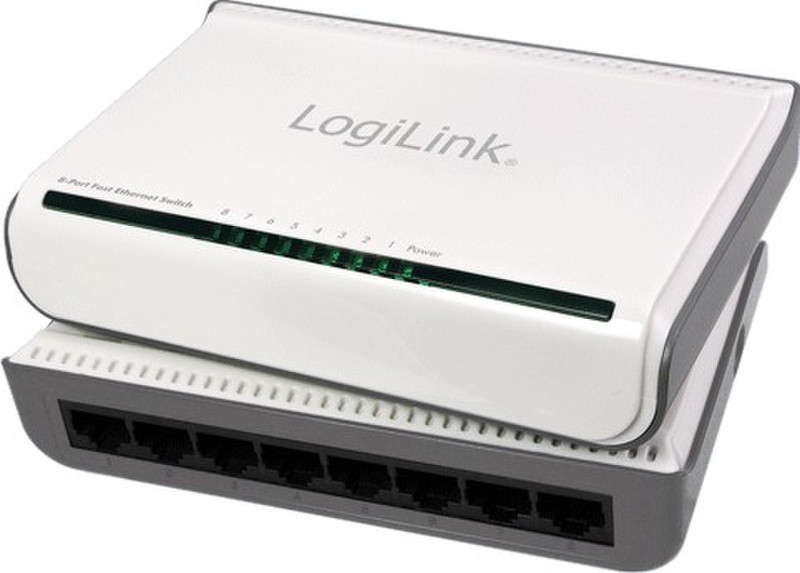 LogiLink NS0053 Неуправляемый Белый сетевой коммутатор