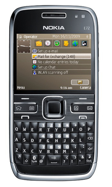 Nokia E72 Single SIM Schwarz Smartphone