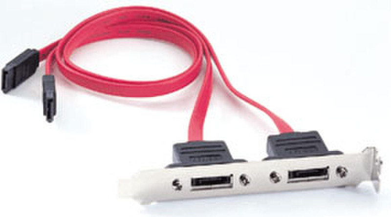LyCOM KB116E2 0.3м SATA eSATA Красный кабель SATA