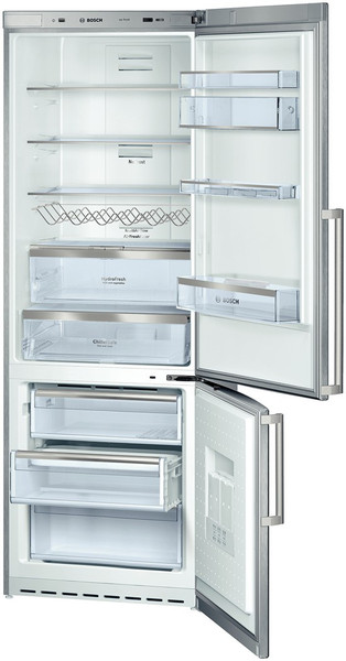 Bosch KGN49H90 Отдельностоящий 389л A+ Нержавеющая сталь холодильник с морозильной камерой