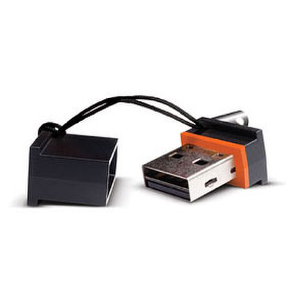 LaCie MosKeyto 4GB 4ГБ USB 2.0 Тип -A Черный, Оранжевый USB флеш накопитель