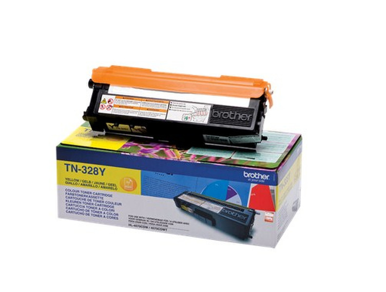 Brother TN-328Y Toner 6000pages yellow laser toner & cartridge