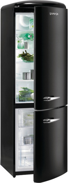 Gorenje RK60359OBK Отдельностоящий A++ Черный холодильник с морозильной камерой