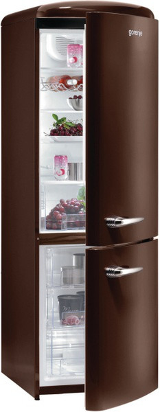 Gorenje RK60359OCH Отдельностоящий A++ Коричневый холодильник с морозильной камерой