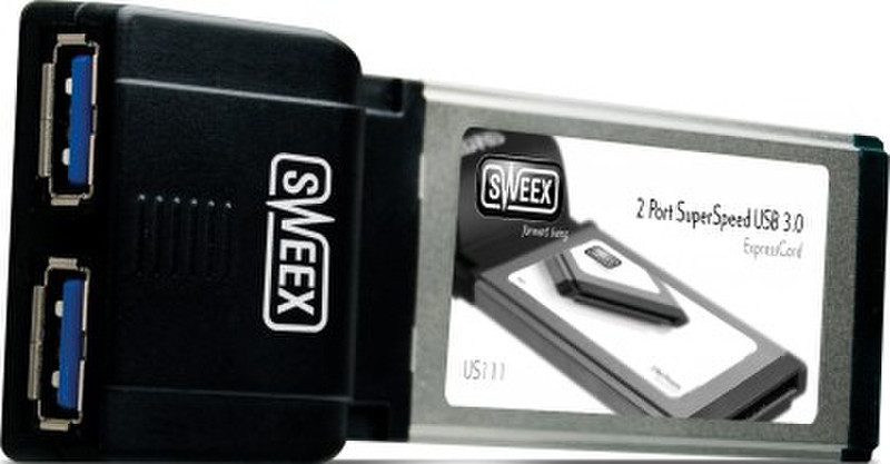 Sweex 2 Port SuperSpeed USB 3.0 ExpressCard