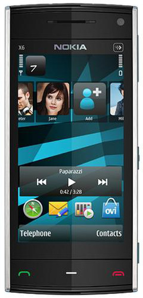 Nokia X6 Single SIM Blau Smartphone