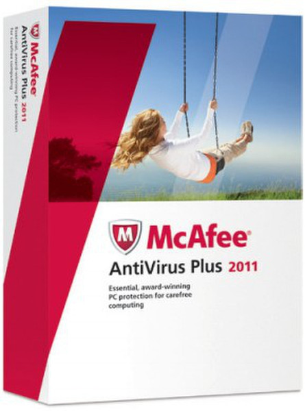 McAfee AntiVirus Plus 2011, 3u 3пользов. POR