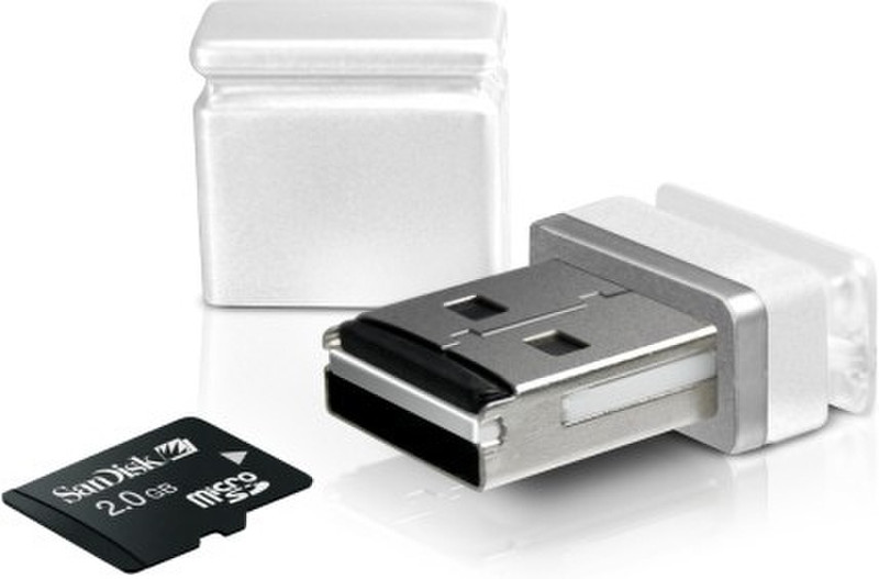 Sweex CR013 USB 2.0 Cеребряный устройство для чтения карт флэш-памяти
