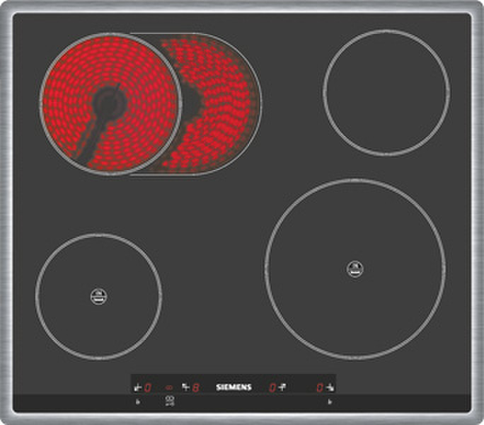 Siemens EI645EC11 Встроенный Combi hob Черный плита