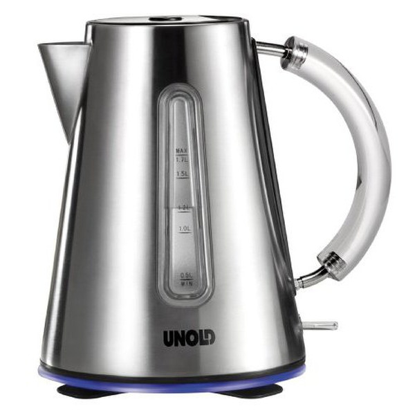 Unold Blitzkocher Design 1.7L 2200W Black,Stainless steel electric kettle