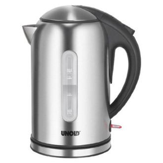 Unold Blitzkocher Noble Line 1.7l 2200W Schwarz, Edelstahl Wasserkocher