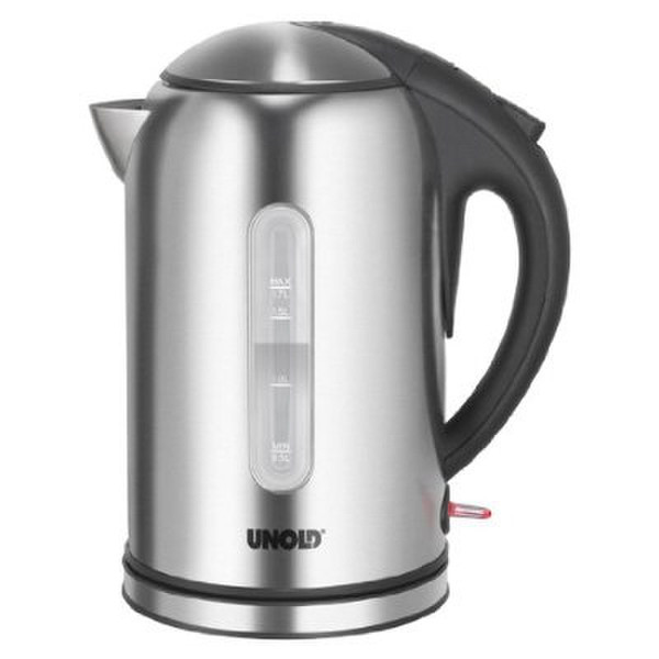 Unold Blitzkocher Noble Line 1.7L 2200W Black,Stainless steel electric kettle