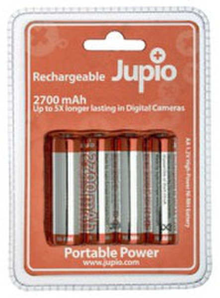 Jupio JUPIOAA2700 Nickel-Metallhydrid (NiMH) 2700mAh Wiederaufladbare Batterie