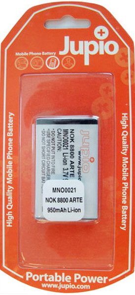 Jupio MSI0007U Lithium-Ion (Li-Ion) 950mAh 3.7V rechargeable battery