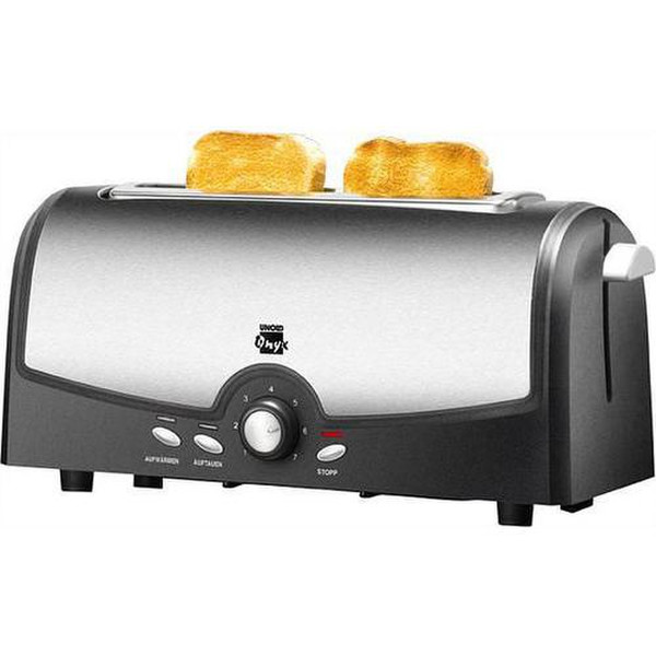 Unold Toaster Lang Onyx 1ломтик(а) 850Вт Черный, Нержавеющая сталь тостер