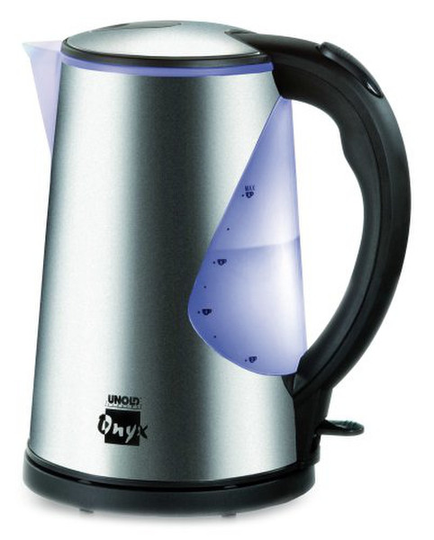 Unold Blitzkocher Onyx 1.7L 2200W Black,Stainless steel electric kettle