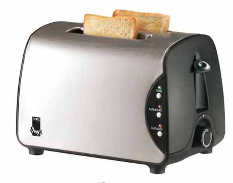 Unold Toaster Onyx 2Scheibe(n) 800W Schwarz, Edelstahl Toaster