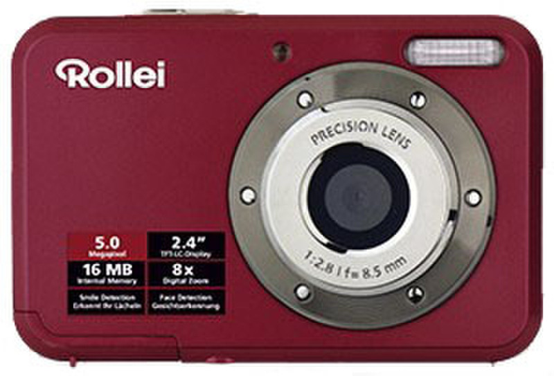 Rollei Compactline 52 Компактный фотоаппарат 5МП CMOS 2592 x 1944пикселей Красный