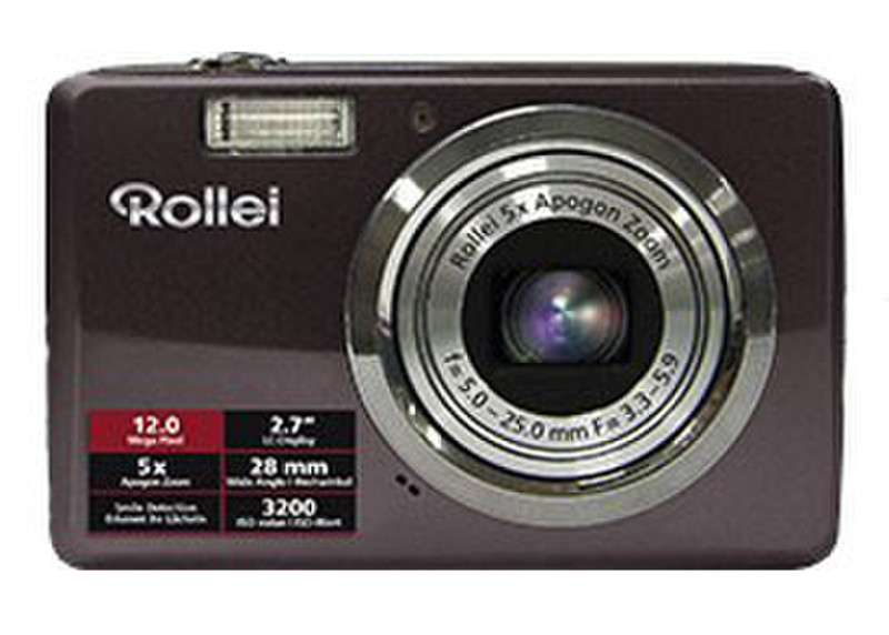 Rollei Compactline 350 Kompaktkamera 12MP 4000 x 3000Pixel Bräune