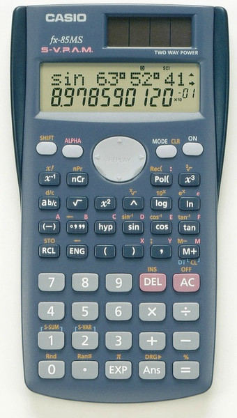 Casio FX-85MS Карман Financial calculator Синий калькулятор