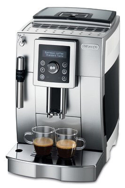 DeLonghi ECAM 23.420.SW Espresso machine 1.8л 14чашек Cеребряный, Белый