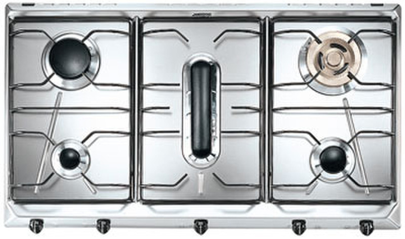 Smeg SPV595-3 Встроенный Gas hob Нержавеющая сталь плита