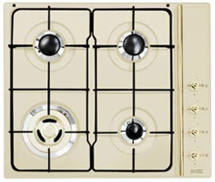 Smeg SR804SEP3 Встроенный Gas hob Кремовый плита