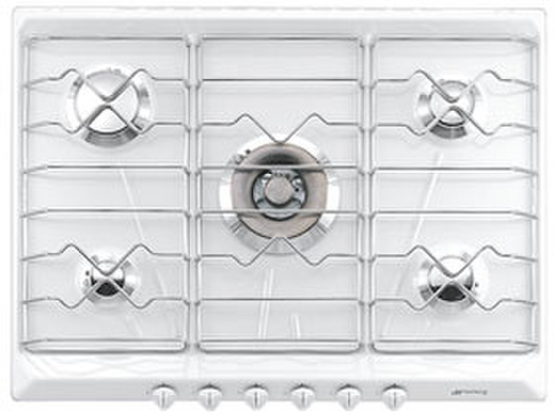 Smeg SRV576EB5 Встроенный Gas hob Белый плита