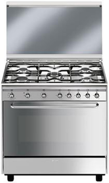 Smeg SX91G Freestanding Gas hob Stainless steel cooker