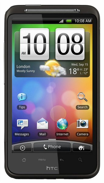 HTC Desire HD Single SIM Schwarz Smartphone