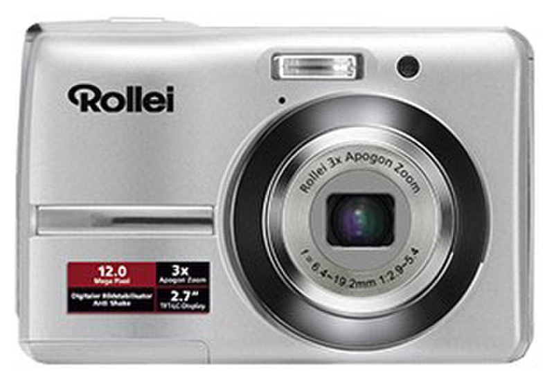 Rollei Compactline 230 Kompaktkamera 12MP 1/2.33Zoll CCD 3968 x 2976Pixel Silber
