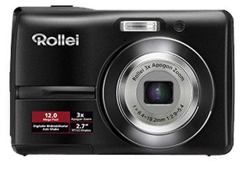 Rollei Compactline 230 Kompaktkamera 12MP 1/2.33Zoll CCD 3968 x 2976Pixel Schwarz