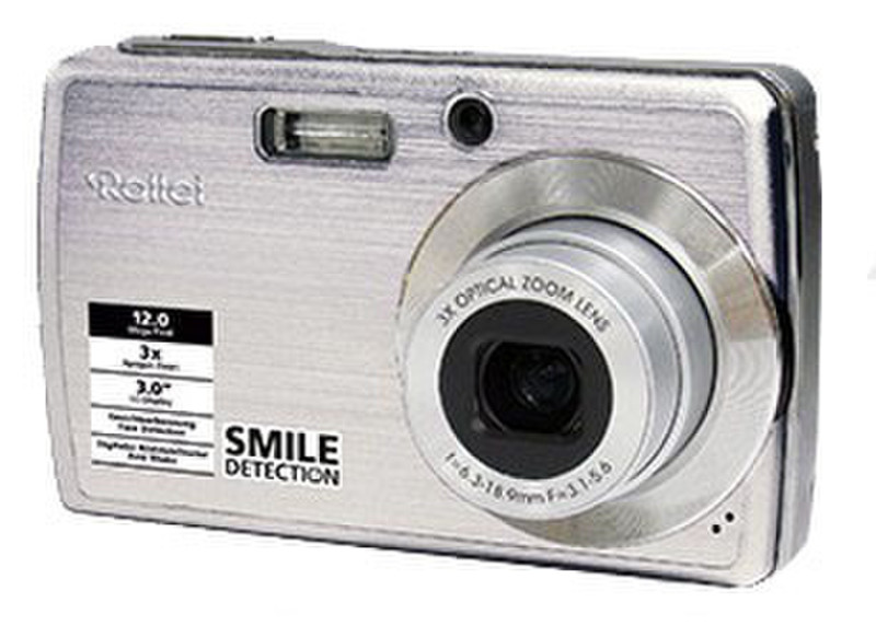 Rollei Compactline 200 Kompaktkamera 12MP 1/2.3Zoll CCD 3264 x 2448Pixel Silber