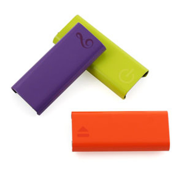 Qtrek COVSHUFFLE3SET1 Orange,Purple,Yellow MP3/MP4 player case