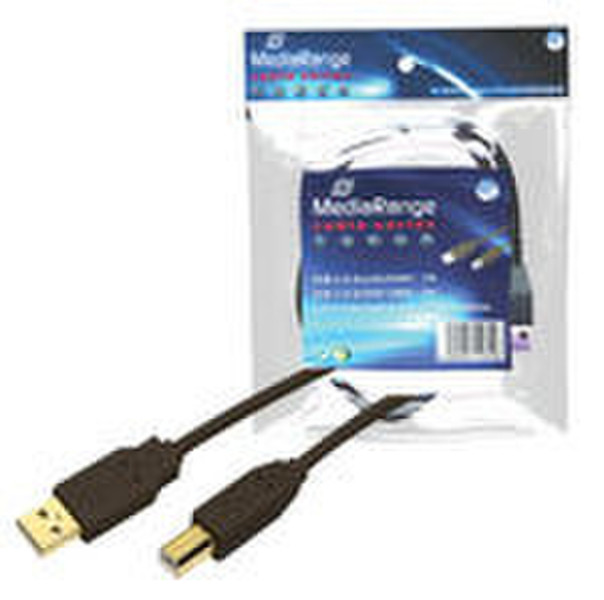 MediaRange MRCS101 1.8m Black printer cable