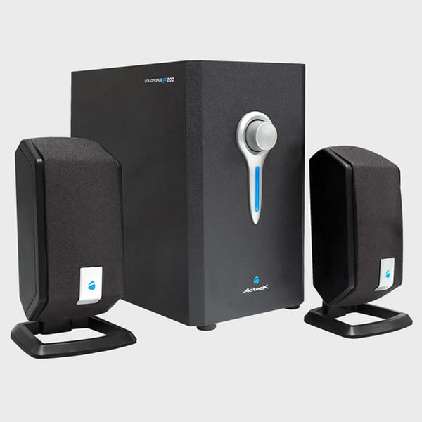 Acteck AUBO-070 2.1channels 16W Black speaker set