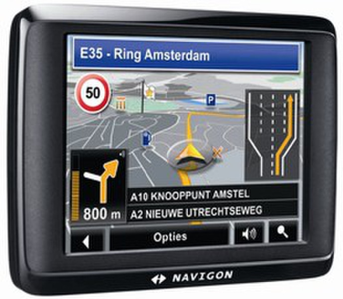 Navigon 1400 PlugIn einfügen 3.5Zoll Touchscreen 128g Schwarz Navigationssystem