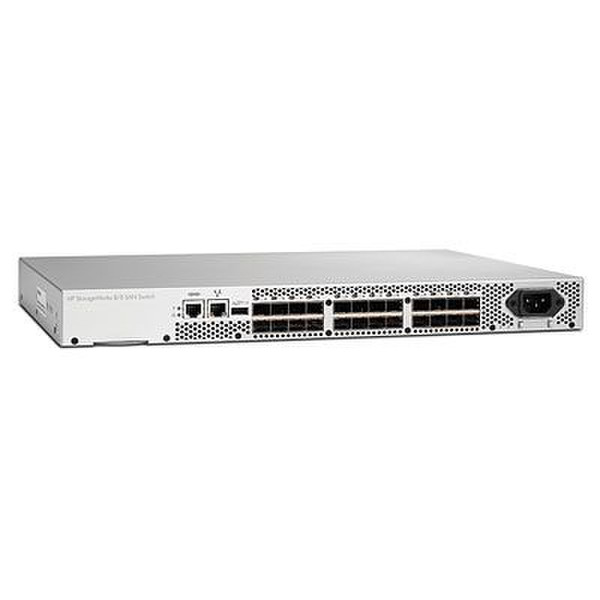 HP 8/8 (8) Full Fabric Ports Enabled SAN Switch