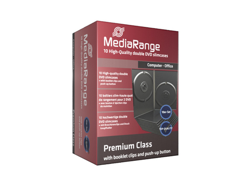 MediaRange BOX34 Черный чехлы для оптических дисков