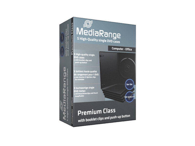 MediaRange BOX30 Черный чехлы для оптических дисков