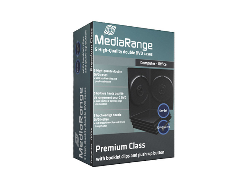 MediaRange BOX30-2 Черный чехлы для оптических дисков