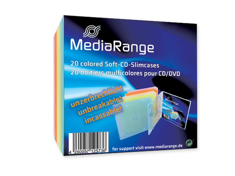 MediaRange BOX37 Разноцветный чехлы для оптических дисков