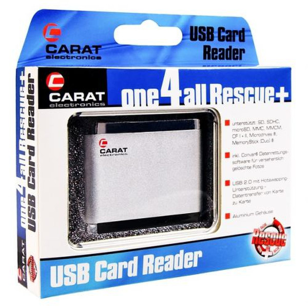 Carat 89506 USB 2.0 Weiß Kartenleser