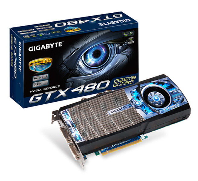 Gigabyte GV-N480UD-15I GeForce GTX 480 1.5GB GDDR5 Grafikkarte