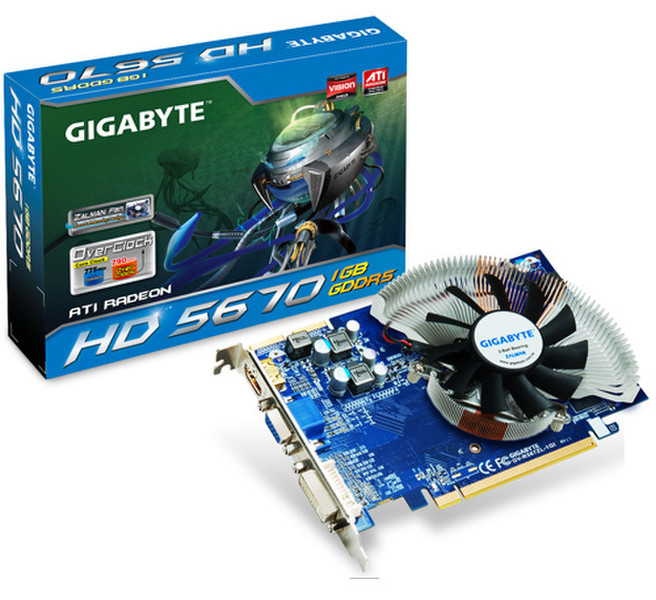 Gigabyte GV-R567ZL-1GI 1GB GDDR5 graphics card