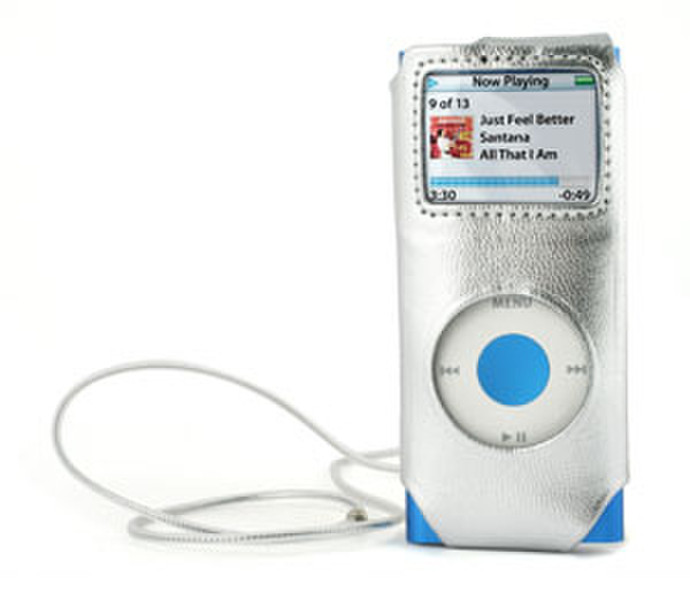 Qtrek HCNANO2GSILVER Silver MP3/MP4 player case