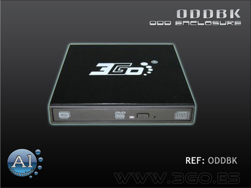 3GO ODDBK Black HDD/SSD enclosure