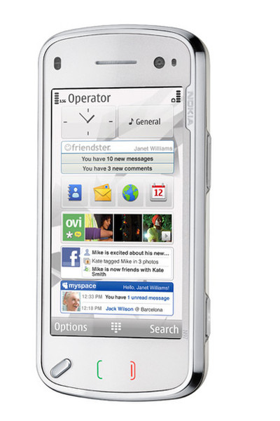 Nokia N97 Одна SIM-карта Белый смартфон